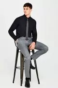 Комплект мъжки ризи Hem & Seam 2305998-A15625, Regular fit, 2 броя, 15.5'' яка, Бял/черен, /M_6