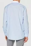 Мъжка риза Find 2311852-AZ14495, Regular fit, Яка Кент, Контрастно син, Яка 41 cm, M_2