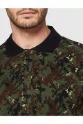 Мъжка тениска JUP Mick Morrison 2343232-A14783, Regular fit, Поло яка с копчета, Зелен, L_3