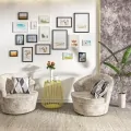 Фото рамка Woltu 5079415 ML2-25-2, MDF, Със защитен плексиглас, За снимка 13 x18 см, Сребрист_1