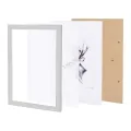 Фото рамка Woltu 5079415 ML2-25-2, MDF, Със защитен плексиглас, За снимка 13 x18 см, Сребрист_5