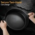 Комплект чугунени тигани Kichly 0011377 DC, Предварително омаслени, 3 броя &ndash; 15 см, 20 см и 25 см, Черни_3