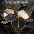 Комплект чугунени тигани Kichly 0011377 DC, Предварително омаслени, 3 броя &ndash; 15 см, 20 см и 25 см, Черни_4