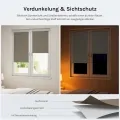 Затъмняваща ролетна щора Woltu 2817263 ML2-25-2, Термо, Blackout, Без пробиване, 65 x 160 см, Ширина на плата: 61 см, Тъмносив_1