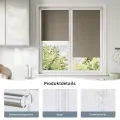 Затъмняваща ролетна щора Woltu 2817263 ML2-25-2, Термо, Blackout, Без пробиване, 65 x 160 см, Ширина на плата: 61 см, Тъмносив_5