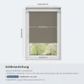 Затъмняваща ролетна щора Woltu 2817263 ML2-25-2, Термо, Blackout, Без пробиване, 65 x 160 см, Ширина на плата: 61 см, Тъмносив_7