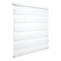 Двойна ролетна щора Woltu 7022030 ML2-25-2, Duo Rollo, Без пробиване, EasyFix, Регулируема светлина, 90 x 220 см, Бял_0