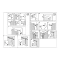 Двойна ролетна щора Woltu 7022030 ML2-25-2, Duo Rollo, Без пробиване, EasyFix, Регулируема светлина, 90 x 220 см, Бял_6