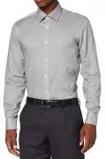Мъжка риза Find AZ13780-2523583, Тип Slim fit, Памучна, Сив, L_0