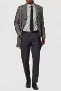 Мъжка риза Find AZ13780-2523583, Тип Slim fit, Памучна, Сив, L_4