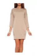 Дамска рокля JUP Cassie DRES-CASS-LBR-SM, Светлокафяв, S/M_0