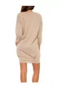 Дамска рокля JUP Cassie DRES-CASS-LBR-SM, Светлокафяв, S/M_1