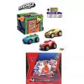Комплект количка с гараж и татуировки Splash Toys Micro Wheels 306113-3, 7 см гараж, 3 колички и 4 татуировки Cars, Многоцветен_0