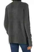 Дамски пуловер Find Goodthreads AZ13780-3176717, Навита яка, Тъмносив, 3XL/4XL_1
