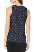 Дамски топ Lark & Ro 3368051-A14783, V-образно деколте, Флорален принт, Тъмносин, EU S_2