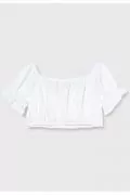 Дамски топ Find Fuchs Trachtenmoden 3782159-AZ14496, V-образно деколте, Бял, 46/XXL_3