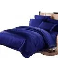 Комплект спално бельо Satin SPL-BEL-SAT-3P-NV-240, 3 части, Плик - 240х220, 2 калъфки 65х65 см, Тъмноси_0