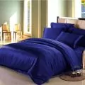 Комплект спално бельо Satin SPL-BEL-SAT-3P-NV-240, 3 части, Плик - 240х220, 2 калъфки 65х65 см, Тъмноси_1