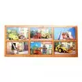 Дървен пъзел Bob the Builder 87420, 6 изображение, 22 части, с 2мини конструктни коли,  175x140x35mm, Произведено в чехия_2