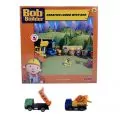 Семейна игра Bob the Builder Ludo Game Не се сърди човече 87430, с 2 мини конструктни коли, 31см, Произведено в чехия_0