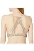 Дамско бюстие MAE 4657759-AZ14458, Високо деколте, Дантела, Бежов, 2XL EU_5