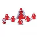 Игрален екшън комплект Atomicron 455434-1, Xenon Atom General Xen, 12 бойци и изтрелващ катапулт, 1 генерал, 8 воини, 3 ксенокор отряд и 1 оръжие, Червен, ML1-12-2_1