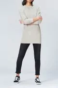 Дамска дълга блуза Find 5598221-A15625, Тип туника, Памук,Сив, XS_2