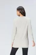 Дамска дълга блуза Find 5598221-A15625, Тип туника, Памук,Сив, XS_4