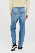 Мъжки дънки Find 6444656-A15625, Slim Fit, Протрит ефект, Памук, Син деним, W36_1
