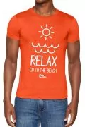 Мъжка тениска Cressi 094267-A3534, Relax Go to The Beach, Оранжев, L 1