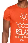 Мъжка тениска Cressi 094267-A3534, Relax Go to The Beach, Оранжев, L_1