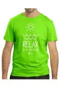 Мъжка тениска Cressi 094298-A3534, Relax Go to The Beach, Зелен, S_0