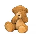 Плюшена играчка Russ Berrie 93178, Малкото изгубено мече, С магнит в лапите и очите, Кафяв, 90 см_0