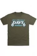 Мъжка тениска JUP What a Difference a Dave Makes TSHRT-DAV-MAKE-M-GN-S, Зелен, S_0