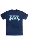 Мъжка тениска JUP What a Difference a Dave Makes TSHRT-DAV-MAKE-M-DBL-XL, Тъмносин, XL_0