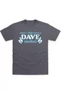 Мъжка тениска JUP What a Difference a Dave Makes  TSHRT-DAV-MAKE-M-GR-L, Сив, L_0