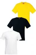 Комплект мъжки тениски Fruit Of The Loom FOL-T-3PK-M-WTBKYL-M, З Pack,Обло деколте, Бял/черен/жълт, M_0