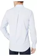 Мъжка риза Find Goodthreads 8044732-A14783, Дълги ръкави, С джобче, Ситно райе, Памук,Светлосин, EU S_3