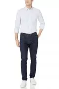 Мъжка риза Find Goodthreads 8044732-A14783, Дълги ръкави, С джобче, Ситно райе, Памук,Светлосин, EU S_4