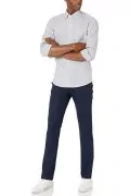 Мъжка риза Find Goodthreads AZ14508-8042714, Памучна, Тънко райе, Тъмносин, L EU_3