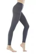 Дамски клин JUP, Плътен чорапогащник, Без пета,  Сив, S/M, LEG-THICK-D-GR-SM._0