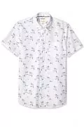Мъжка риза Find Goodthreads AZ13780-8167073, Къс ръкав, Памучна, Бял (Aloha), S_3