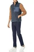Мъжки поларен елек Find Goodthreads 8855666-AZ14496, С джобове, Сив, XS_2