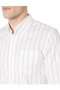 Мъжка риза Find Goodthreads&nbsp;8999445-AZ14496, Дълги ръкави, Двойно райе, Памук, Бял/Син, S_2