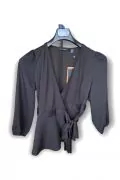 Дамска блуза Vero Moda 10239051 10-73, 3/4 ръкав, Тип прегърни ме, Черен, М 1