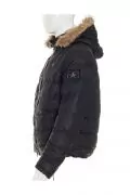 Мъжко яке Cipo & Baxx C-7310 16250895-10-8, С ципове, Качулка с пух, Черен, S_1