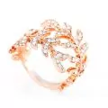 Отворен дамски пръстен клонче Bijou Amour с кристали Swarovski Elements, Розово злато, размер 6, 16286387, 11-26-494_0