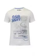 Мъжка тениска South Shore 16454137 10-446, Къс ръкав, Обло деколте, Памук, XL, Бял_0