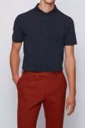 Мъжка тениска Hugo Boss 16723013-MP, Поло яка, Пима памук, Тъмносин, L_3